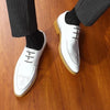 White Shoes Leather For Men Business Dress Wedding Party