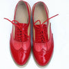 Vintage Genuine Leather Oxfords Shoes For Women