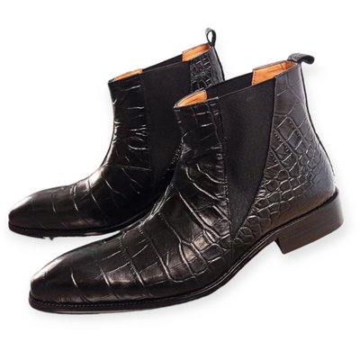 Ankle Boots Slip-On Casual Shoes Genuine Leather For Men
