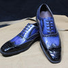 Oxford Shoes Mixed Colors Leather Party Shoes Handmade For Men