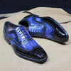 Oxford Shoes Mixed Colors Leather Party Shoes Handmade For Men