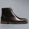 Men's Boots Brown Dress Shoes Leather Handmade