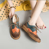 Loafers Leather Vintage Handmade For Lady