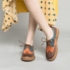 Women's Loafers Leather Vintage Oxford Shoes