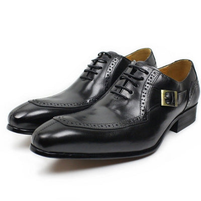 Men's Oxford Shoe Office Business Formal Shoes Leather Handmade