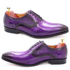 Purple Shoes Dress Shoes Leather Handmade For Men