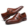 Dress Shoes Double Monk Strap Leather Handmade for Men