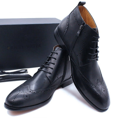 Men's Ankle Boots Casual Shoes British Style Leather Handmade