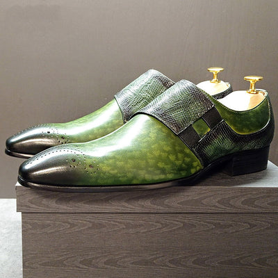Men's Casual Shoes Slip-on Genuine Leather Handmade