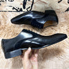 Dress Shoe Suede Patchwork Genuine Leather For Men