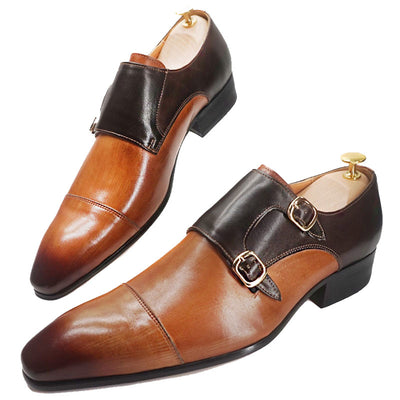 Men's Loafers Shoes Slip-on Genuine Leather Handmade