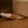 Brogue Shoes  Cow Leather Handmade Vintage For Ladies