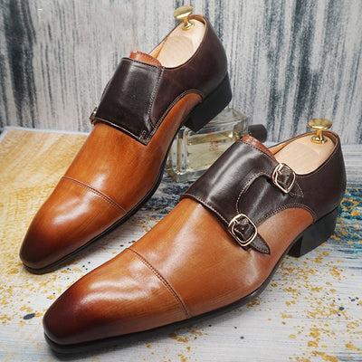 Men's Loafers Shoes Slip-on Genuine Leather Handmade