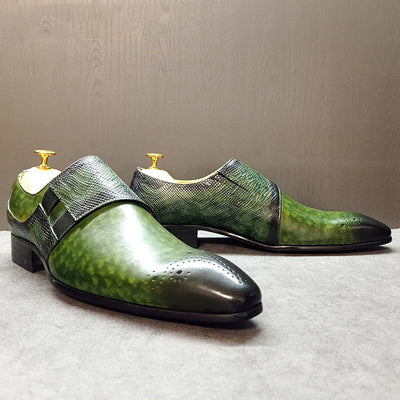 Men's Casual Shoes Slip-on Genuine Leather Handmade