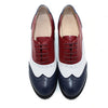 Oxford Shoes Leather Mixed Colors Handmade Spring for Lady