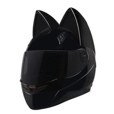 Women's Helmet Personality Full Face Cat Ears