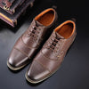 Men's Shoes Oxfords British Style Genuine Leather Handmade