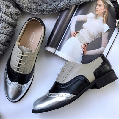 women oxford shoe 100% leather