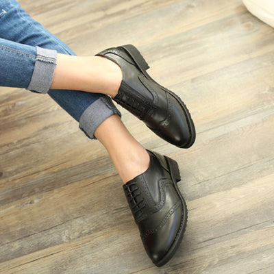 women oxford shoe 100% leather