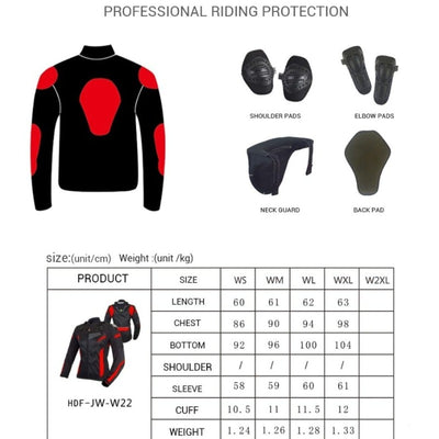 Women's Motorcycle Jacket Racing Protection