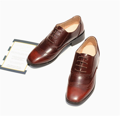 Women's Flats Oxford Shoes Genuine Leather