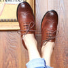 Flats Shoes For Lady Black Brown Leather Oxford Shoes