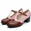 Women Summer Shoes Handmade High Heel Genuine Leather