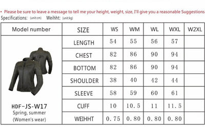Women Motorcycle Jackets Summer Spring With Gear Protection