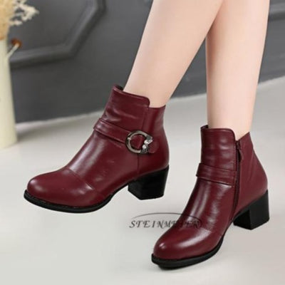 Genuine Leather Ankle Boots Handmade
