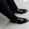 Men Dress Shoes Genuine Leather Buckle Monk Strap