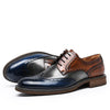 Men Oxford Shoes Office Party Mixed Color Leather