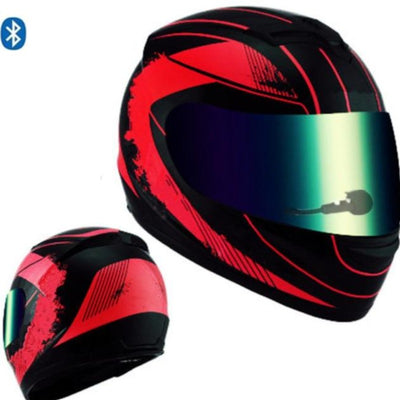 Motorcycle Helmet Bluetooth With Lens Safety Dot Approved