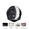 Motorcycle Helmet Flip Up Visor Dual Lens With Bluetooth Dot Approved