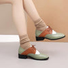 Oxford Shoes Genuine Leather Handmade For Lady College Style