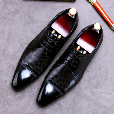 Men's Dress Shoes British Style Genuine Leather Handmade