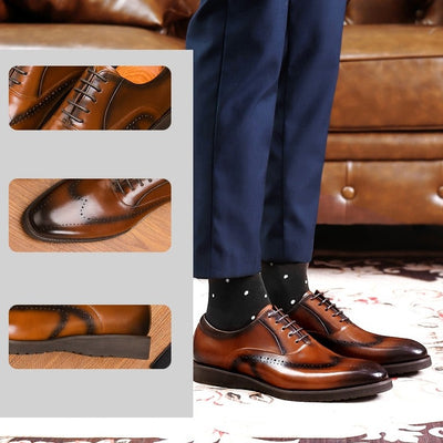 Wedding Shoes Oxford Shoes Cow Leather For Men