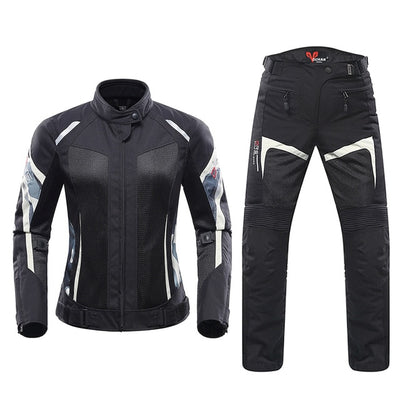 Women Jacket Protective Gear Motorcycle Suit Motorbike