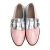 Lady Flats Oxford Shoes Leather Slip-On Handmade